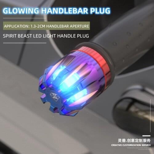 Motorcycle Accessories Handlebar balance head Handle decoration motocross Grips Motor protection led Signal lights free shipping