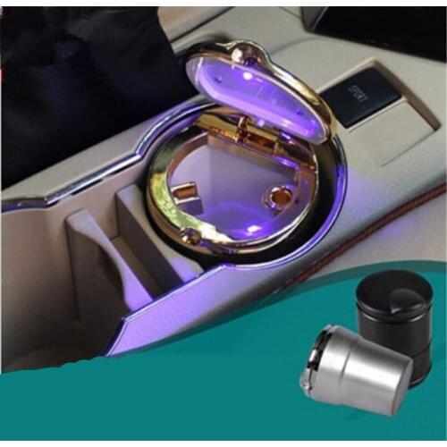 Car-Styling Car Cigarette ashtray with LED lamp For Kia Ceed Mohave OPTIMA Carens Borrego CADENZA Picanto SHUMA