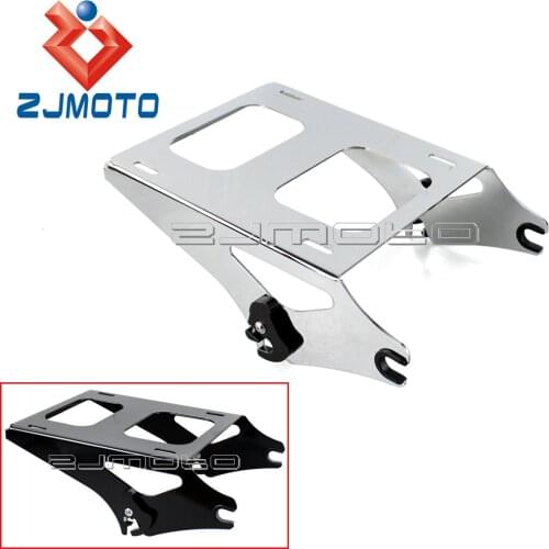 Motorcycle Luggage Rack For Harley Touring Road King Street Glide 14-16 Steel Detachable Two-up Tour Pack Mounting Luggage Rack