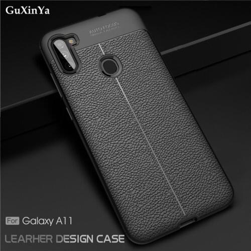For Samsung A11 Phone Case For Samsung Galaxy A11 Cover Luxury Leather ShockProof TPU Back Protective Case For Samsung A11 Funda