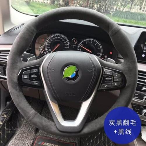 Steering Wheel Cover For BMW 1 3 5 7 Series X1 X2 X3 X5 X7 M2 M4 M5 M8 X3M X4M X5M X6M Suede Leather Car Interior Accessories