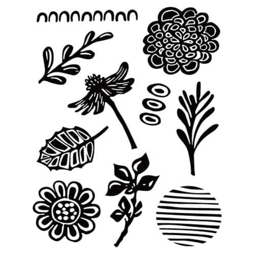 Flower stamp Clear Stamps for Scrapbooking Transparent Silicone Rubber DIY Photo Album Decor 1049