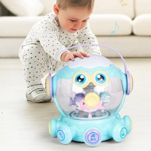 28EC Creative Baby Musical Toys for 0-3 Years Old Toddlers Octopus Music Gifts Interactive Musical Toy Two Colors to Choose