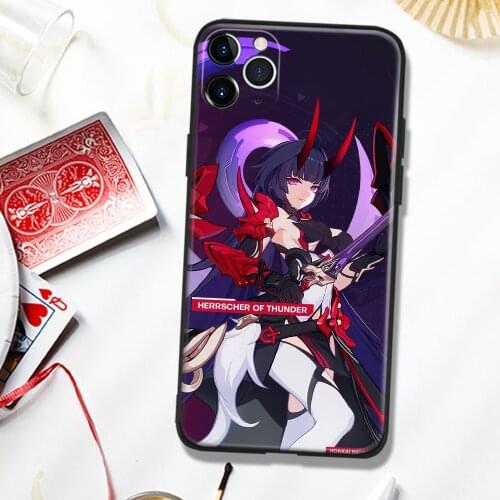 Herrscher of Thunder Honkai Impact Silicone Glass Phone Case Cover Shell For iPhone SE 6 6s 7 8 Plus X XR XS 11 12 Mini Pro Max