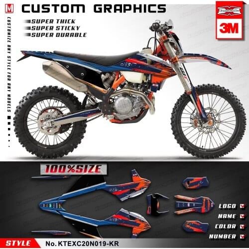 KUNGFU GRAPHICS Sticker Design Vinyl Wrap Kit for EXC EXC-F XC-W XCF-W 150 300 500 SX SXF XC-F 125 250 350 450 2019 2020 2021