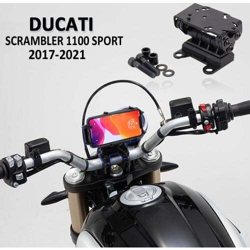 NEW Motorcycle Accessories Phone USB Navigation Bracket GPS For Ducati Scrambler 1100 Sport 2017-2021