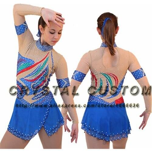 Hot Sales Custom Figure Skating Dress For Kids Fashion New Brand Ice Skating Dresses For Girls DR3576