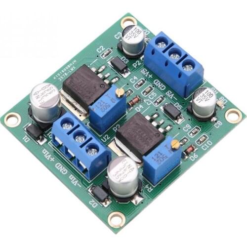 LM317/337 Positive and Negative Voltage Stabilizing Power Module Low Ripple Linear Adjustable Tool