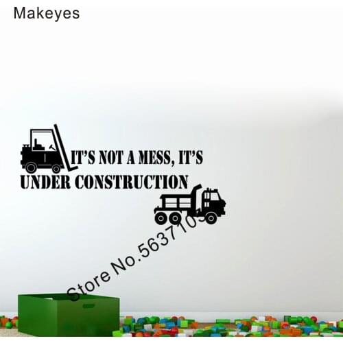 Makeyes Its Not A Mess Wall Sticker Home Kids Room Decor Wall Decals Track Quotes Wallpaper Vinyl Design Murals Baby Gift Q788