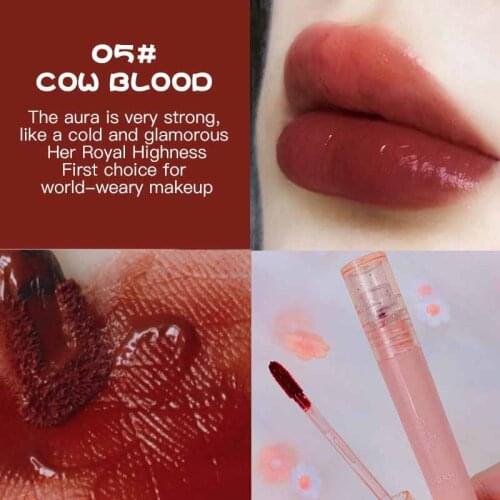 6 Color Fashion Liquid Lipstick Velvet Matte Lip Glaze Waterproof Lip Gloss Long Lasting Lipstick Red Lip Tint Beauty Cosmetic