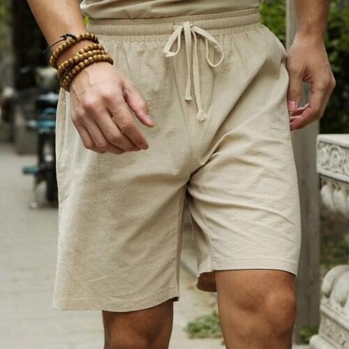 2020 Summer Hot Shorts Mens Solid Color Polyester Shorts Mens Summer Loose Breathable Casual Shorts Beach Shorts new 3X
