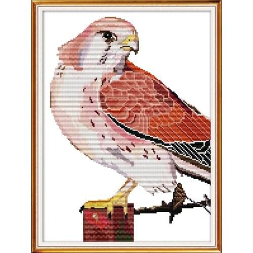 NKF Eagle Animal Cross Stitch Kits 11CT 14CT Chinese Cross Stitch Pattern Embroidery Needlework Set for Home Decor