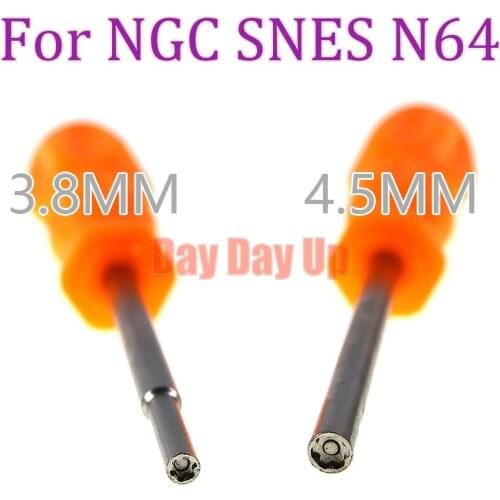 40pcs 3.8mm/4.5mm repair tool Security Screwdriver Tool Bit Gamebit for Nintendo NGC SFC MD NES N64 SNES Gameboy Open Tools