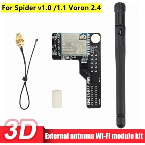 Brand New Spider V1.1 Board WiFi Module RRF-Wifi Exposed Antenna Expansion Board For Spider V1.0 /1.1 Voron 2.4 3d Printer