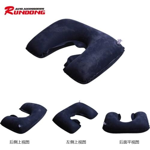 Large aviation U - neck pillow travel headrest inflatable neck outdoor neck pillow R-6401