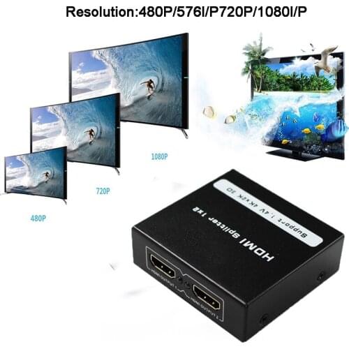 4K HDMI Splitter Full HD 1080p Video HDMI Switch Switcher 1X2 1X4 Dual Display For HDTV DVD PS3 Xbox