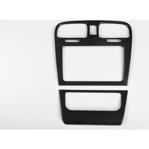 Carbon Fiber Styling Car Interior Center control board Decor Cover Trim ABS Fit For VW Golf 2010-2012