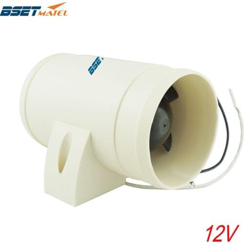 12V In-Line Air Blower Boat Bilge Engine Galley Marine Cabin Ventilation Fan Corrosion Resistant ABS Marine Boat Parts