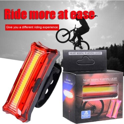 Taillights Bicycle Lights USB Charging LED Warning Lights Night Bike Rear Light MTB Road Bike Safety Lamp Signal New Two-color