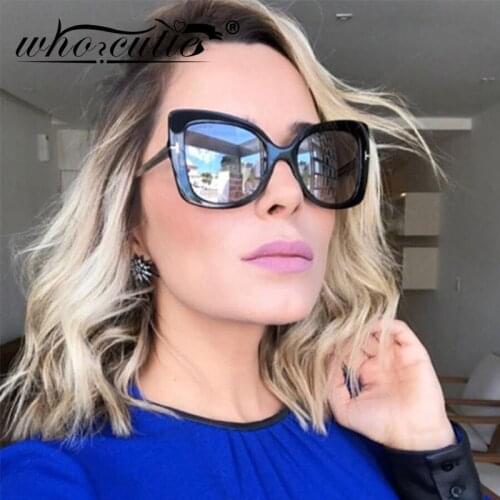 Women Vintage Sunglasses Oversized Cat Eye Brand Design Retro Leopard Tortoise Shell Big Frame Sun Glasses Shades Female S067