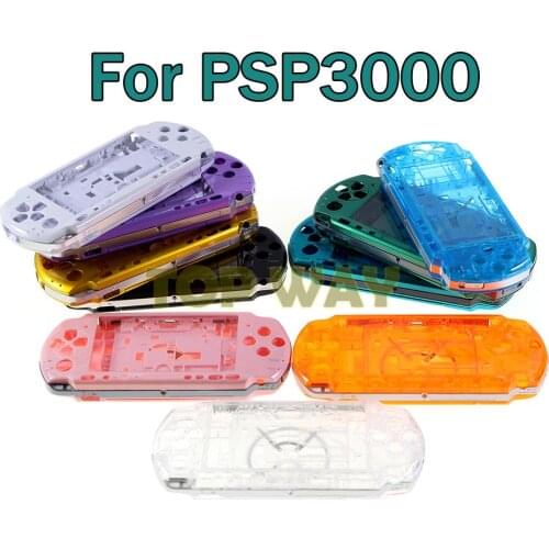 1set Multi Color for PSP3000 PSP 3000 Game Console replacement full housing shell cover case with buttons kit
