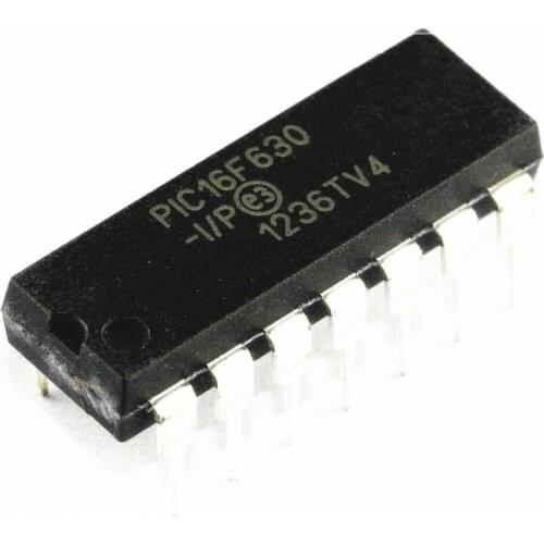 2PCS PIC16F630-I/P 16F630 DIP-14 Flash 14-pin MC DIP14 8-bit Microcontroller