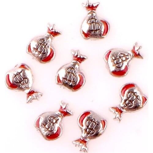 20Pcs/Lot F185 Purse Floating Charms Making Alloy Living Glass Locket Gift Jewelry