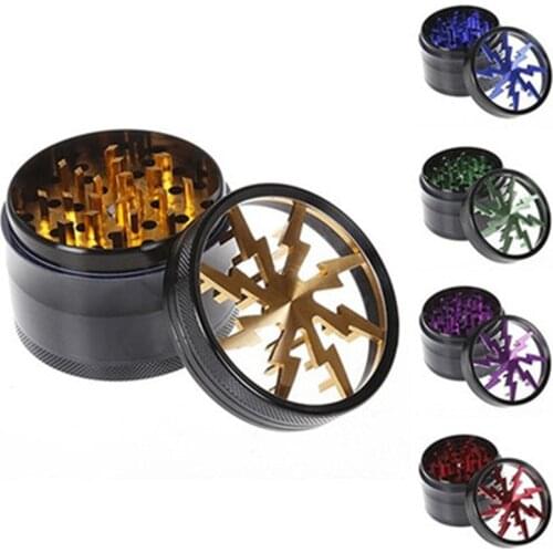4-Layer Tobacco Grinder Metal Smoking Lawn Mower Marijuana Dry Vanilla Smoking Tools Smoke Spice Weeder Cigarette Accessories
