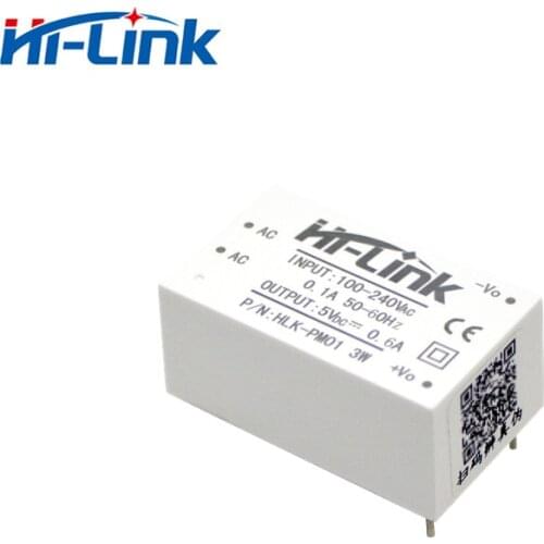 5 pcs AC DC 220V to 5V 3W mini power supply module intelligent household switch module power module HLK-PM01W