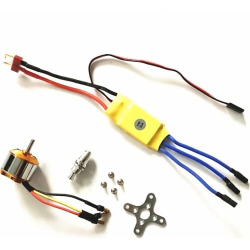 XXD 930KV 1000KV 1400KV 1800KV 2200KV 2450KV Brushless Motor with 30A Brushless ESC Motor Speed Controller for RC Drone