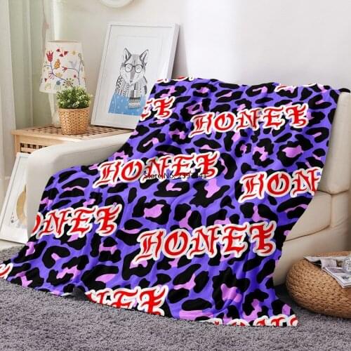 Animals Skin Flannel Blanket Leopard Snake Print Soft Plush Throw Blanket for Sofa Couch Home Bedding Gift for Girl Boys Teens