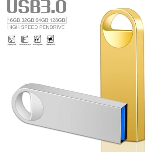 USB 3.0 Flash Drive Waterproof Pen Drive 8GB 16GB 32GB 64GB 128GB Metal Pendrive USB Memory Stick Flash Drive