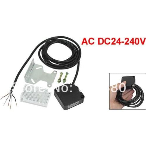 BEN5M-MFR DC AC 24V - 240V 400mA 5 Wire NO 5m Detector Diffuse Reflection Type Photoelectric Photo Switch
