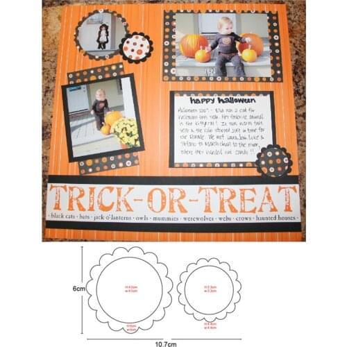 Lace Circle Gear Frame Metal Cutting Dies for DIY Scrapbooking Dies Paper Cards Making Embossing die cut Decorative craft dies