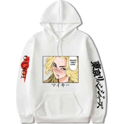 2021 new Tokyo Avengers fashion anime hooded casual mens and womens casual fall/winter Harajuku hip-hop sportswear oversize