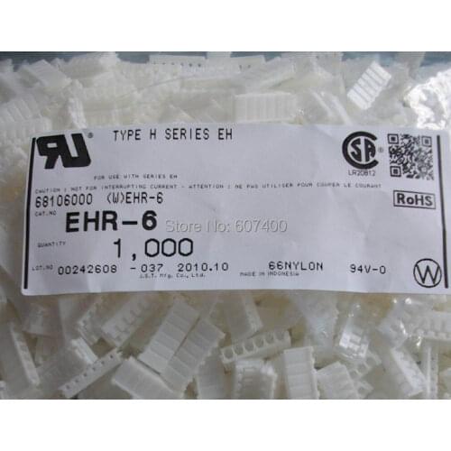 EHR-6 CONN HOUSING EH 6POS 2.5MM CRIMP Connectors terminal housing 100% NEW PARTS