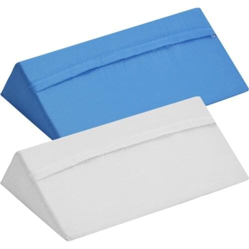 Orthopedic Acid Reflux Bed Wedge Pillow Sponge Cotton Back Leg Elevation Cushion Pad Bedding Zipper Pillow Cover Large Size