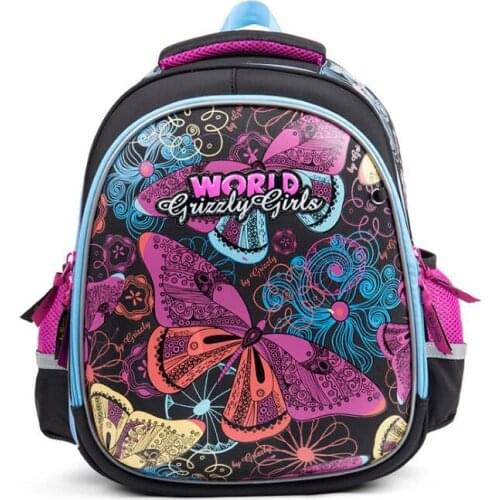 2019 NEW Orthopedic Backpack Children School Bags For Girls and boys Butterfly flower print Book Bag for kid Mochila Escolar