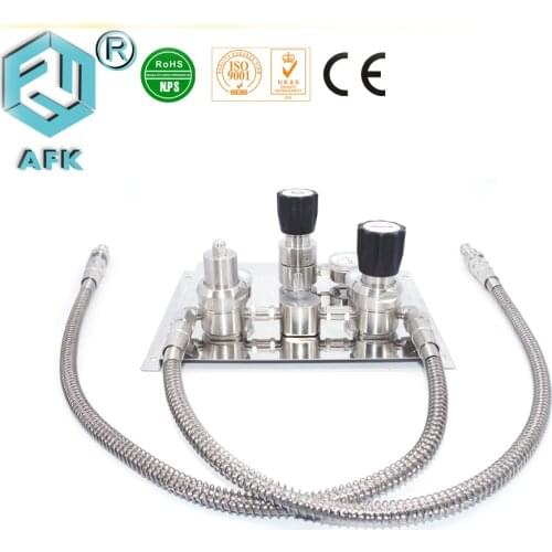 Stainless steel High pressure co2 Gas control panel pressure regulator