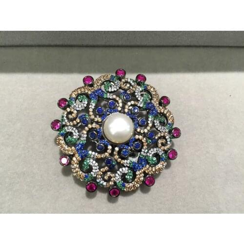 DIYJewelry Finding&components Clasps of necklace silver with zircon antique multicolor fashion women jewelry