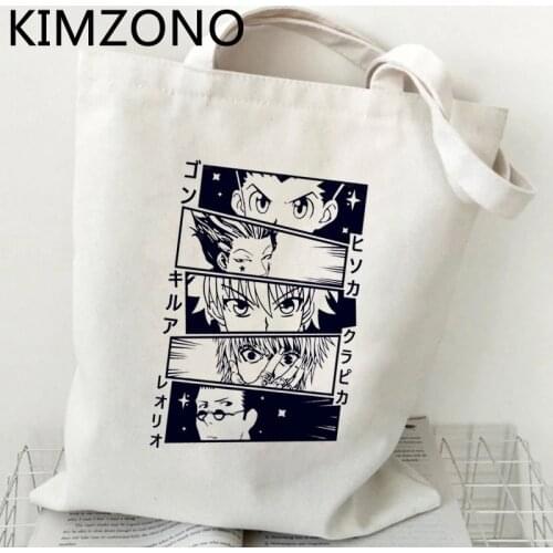 Hunter x Hunter Hxh Killua Hisoka shopping bag bolsa tote recycle bag cotton bag woven boodschappentas grab