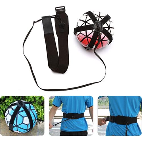 Soccer Trainer Football Kick Throw Solo Practice Training Aid Control Skills Adjustable Equipment Ball Bags Gift