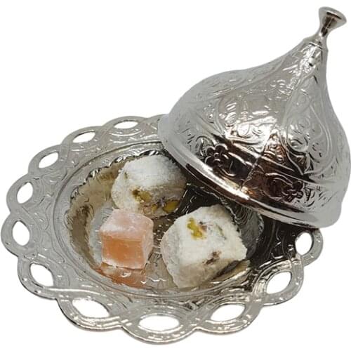 Turkish Delight and Sugar Bowl Candy Dish With Lid Decorative Authentic Medieval Style Wedding Gift Chocolate and Candy Serving