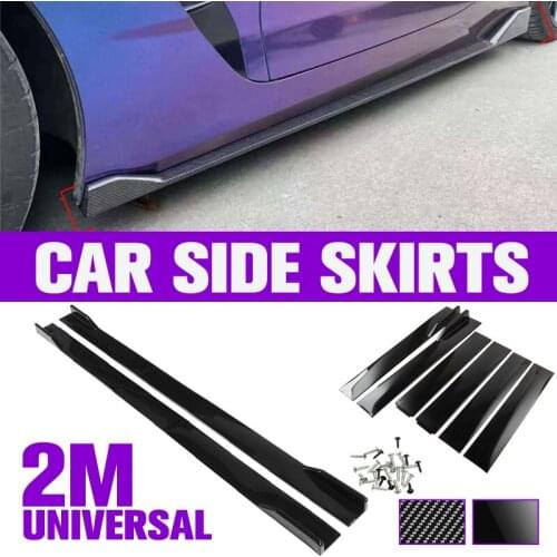 1 Pair 2M/78.7Inch Universal Side Skirts Extension Rocker Panels Lip Splitters For Civic Benz BMW Car Accessories Car Styling