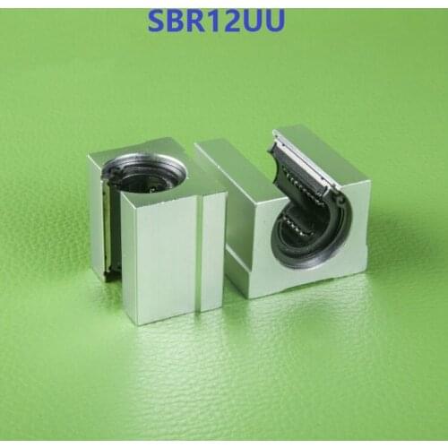 100pcs/lot SBR12UU Open Type Linear Ball Bearing Sliding Block for SBR12 12mm linear guide rail CNC router SME12UU