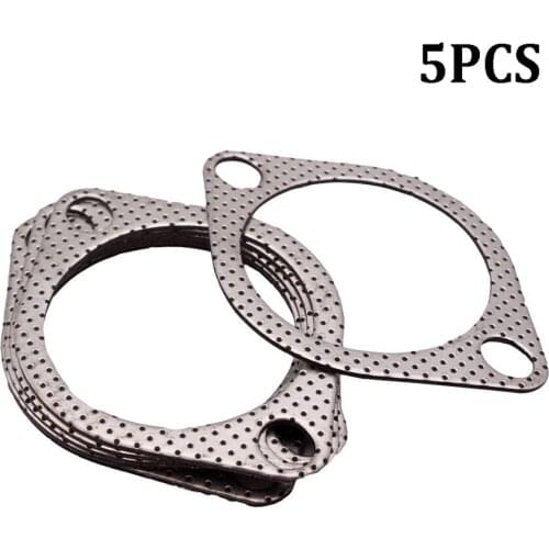 5pcs/lot 3" Exhaust Decat Pipe Flange Gasket Fit Subaru Impreza WRX STI Legacy Outback Universal
