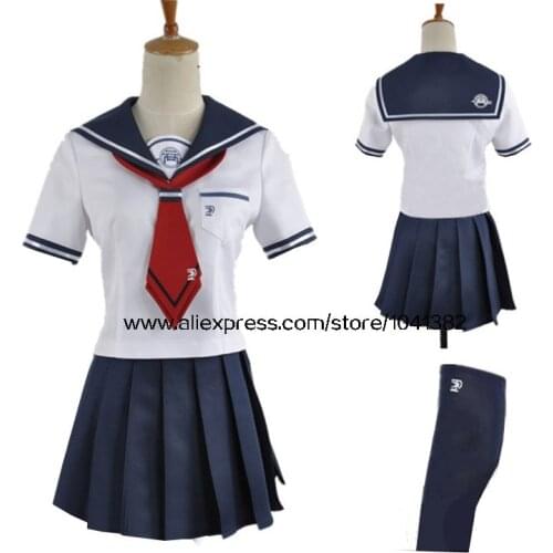 Anime Danganronpa Another Episod Naegi Komaru Cosplay Costume Japanese Uniform Full Set Clothes