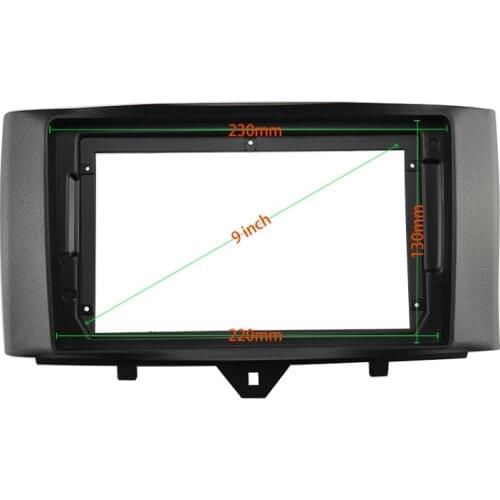 9 INCH Car Audio Frame GPS Navigation Fascia Panel Car dvd Plastic Frame Fascia is suitable for 2011-2015 BENZ SMART