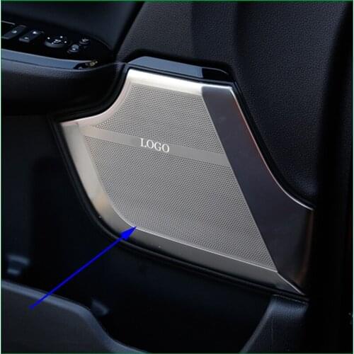 Auto Parts For Honda CRV 2017 2018 Car Door Audio Player sound Speaker Moulding Cover Trim decorative Sticker Car-styling