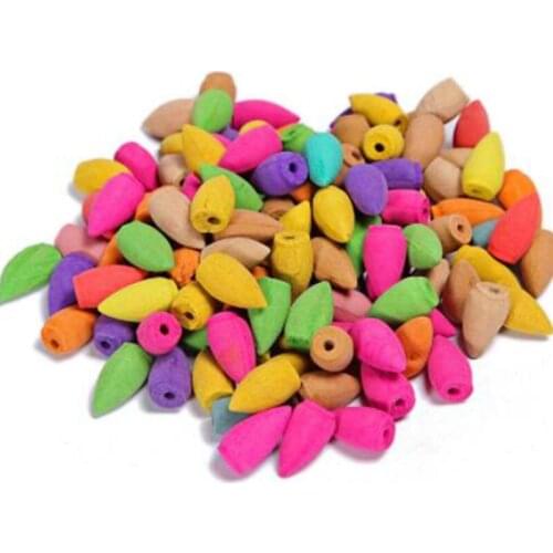 BALLE 70 pcs Backflow Incense Cones Natural Osmanthus Rose Lily Tulips Rosemary Lavender and More (70 pcs Mixed)